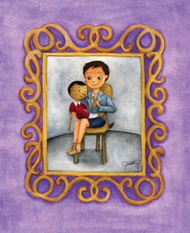 Pinocchio and the Blue Fairy by Charia Civati