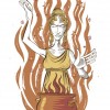 Princess Medea at her cauldron